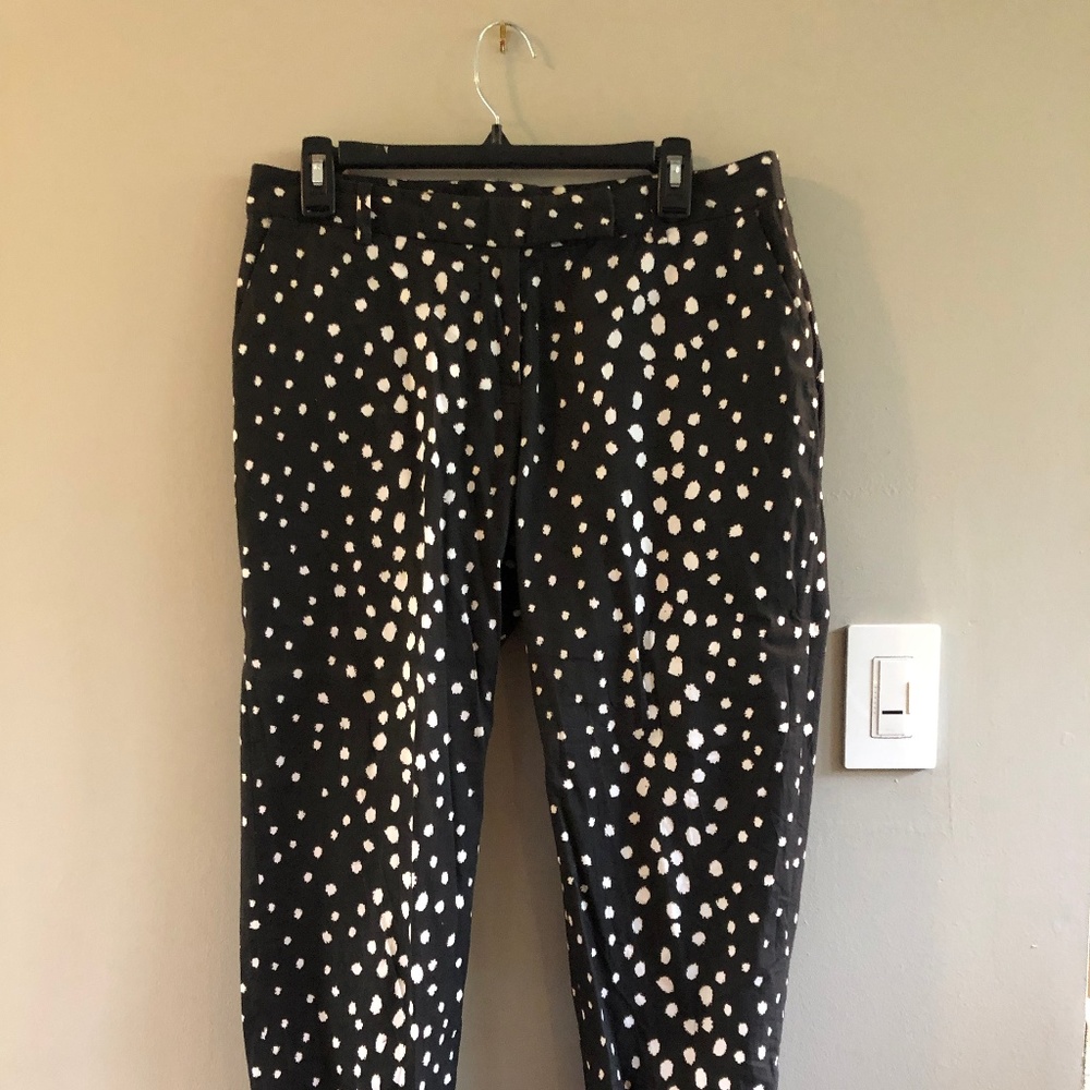 Sheridan French black and white animal print pants